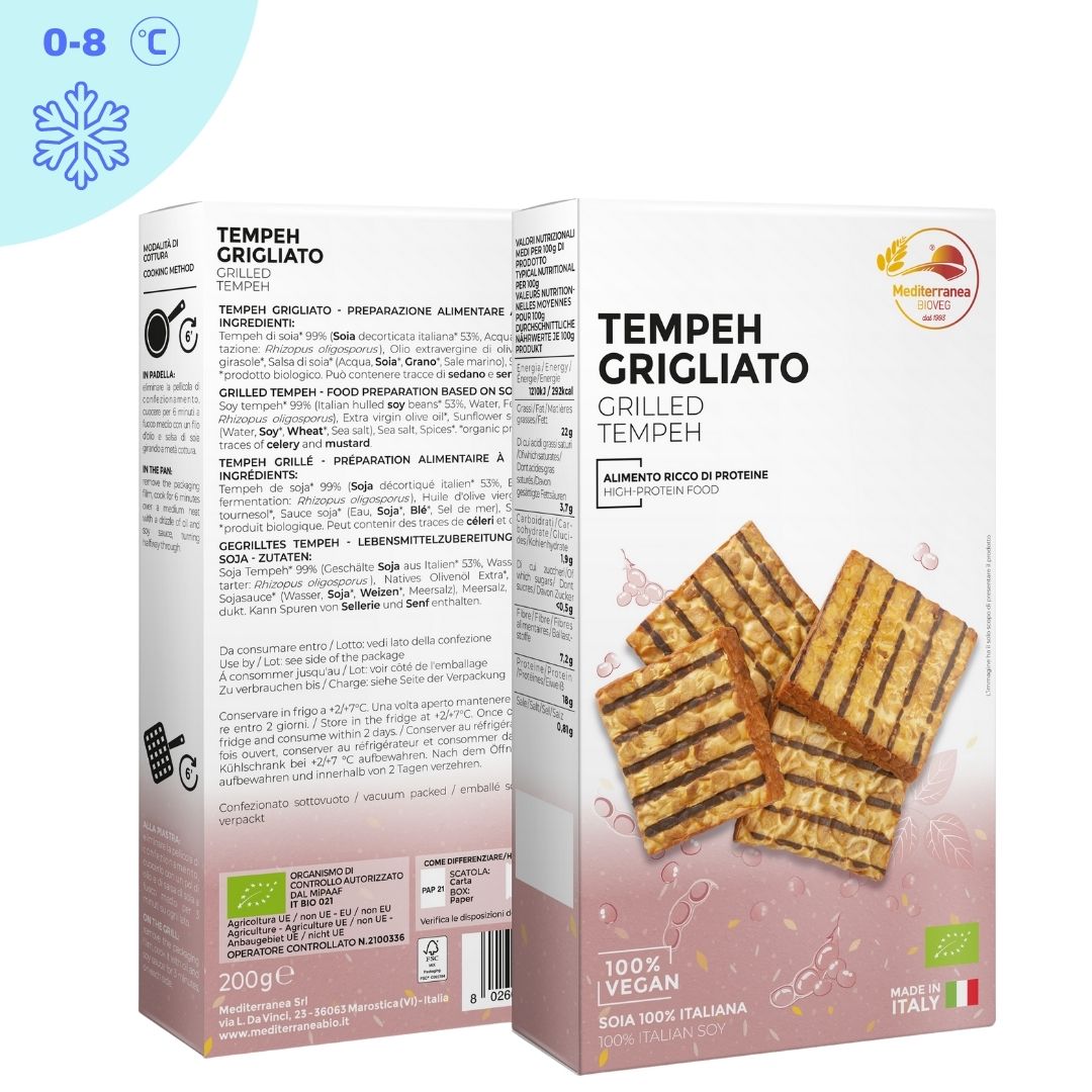 Tofu al Naturale Senza Glutine 200gr Bio Mediterranea